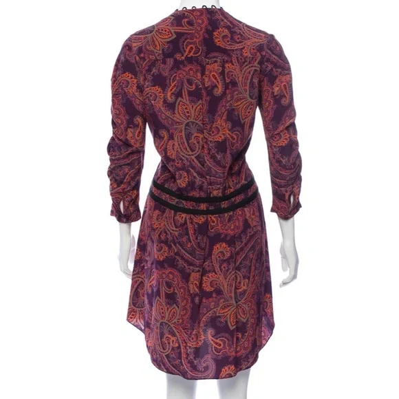 VERONICA BEARD 100% Silk Paisley Dress - Picture 3 of 3